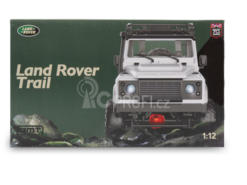 RC auto Land Rover Trail 1/12 RTR 4WD, bílá + náhradní baterie