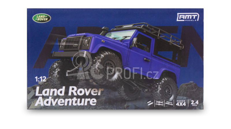 RC auto Land Rover Adventure 1/12 RTR 4WD, modrá