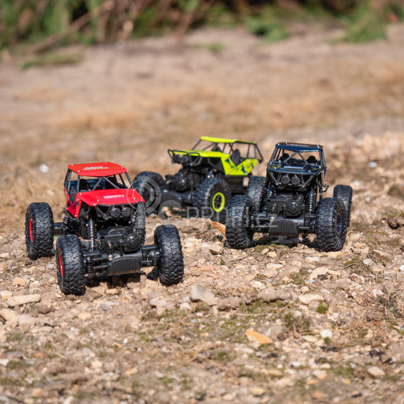 RC auto RMT Rock Buster, červená + náhradní baterie