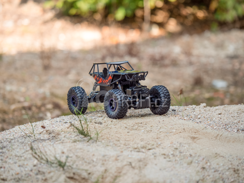 RC auto RMT Rock Buster, modrá + náhradní baterie