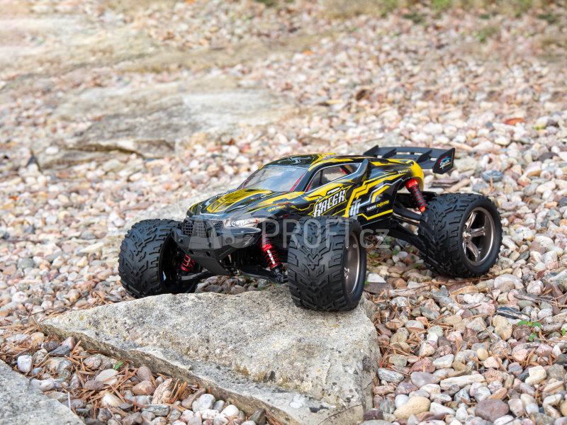 RC auto X9116 Challenger truggy, žlutá + náhradní baterie