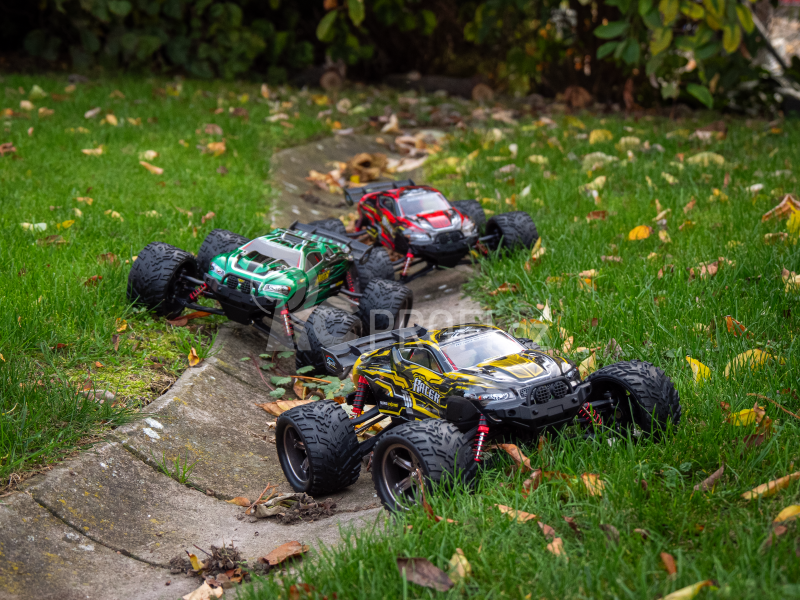 RC auto X9116 Challenger truggy, zelená + náhradní baterie