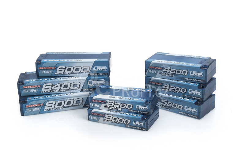 P5-HV Light Shorty Stock Spec GRAPHENE-2 4600mAh Hardcase - 7,6V - 120C/60C