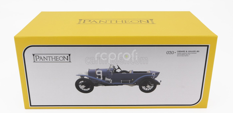 Pantheon Chenard & walcker Type U3 15cv Sport 3.0l S4 Team Chenard-walcker Sa N 9 Winner 24h Le Mans 1923 Andre Lagache - Rene Leonard 1:18 Světle Modrá