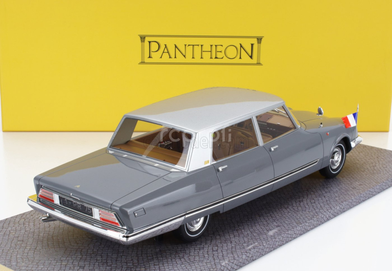 Pantheon Citroen Ds21 Chapron Presidentielle 1968 - Personal Car President Charles De Gaulle 1:18 Grey
