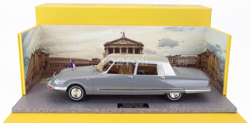 Pantheon Citroen Ds21 Chapron Presidentielle 1968 - Personal Car President Charles De Gaulle 1:18 Grey