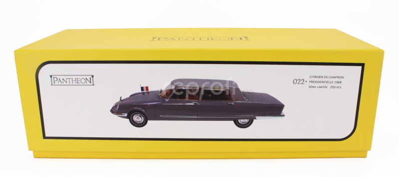 Pantheon Citroen Ds21 Chapron Presidentielle 1968 - Personal Car President Charles De Gaulle 1:18 Grey