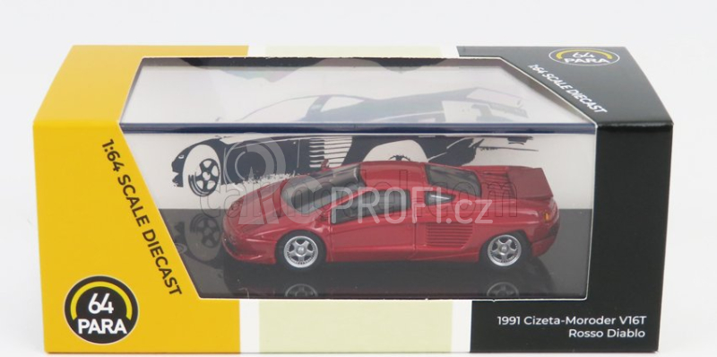 Paragon-models Cizeta V16t Lhd 1991 1:64 Rosso Diablo - Červená