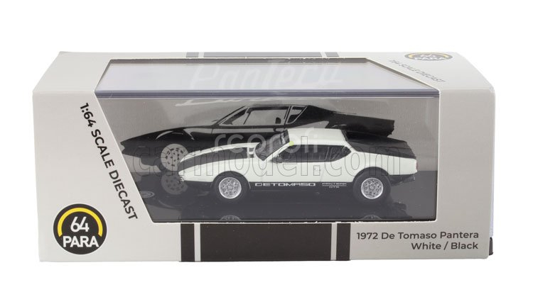Paragon-models De tomaso Pantera Lhd 1972 1:64 Bílá Černá