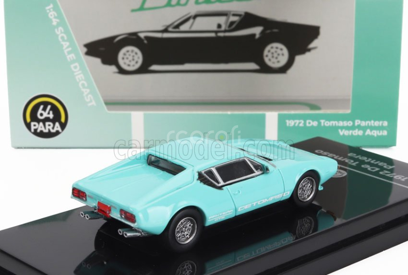 Paragon-models De tomaso Pantera Lhd 1972 1:64 Velmi Světle Zelená