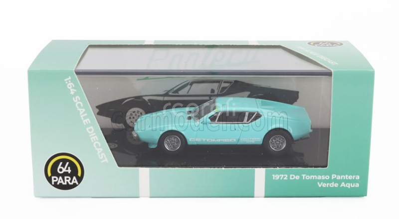 Paragon-models De tomaso Pantera Lhd 1972 1:64 Velmi Světle Zelená