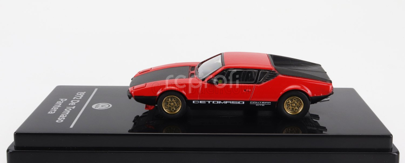 Paragon-models De tomaso Pantera Lhd 1972 - Light Down 1:64 Červená Černá