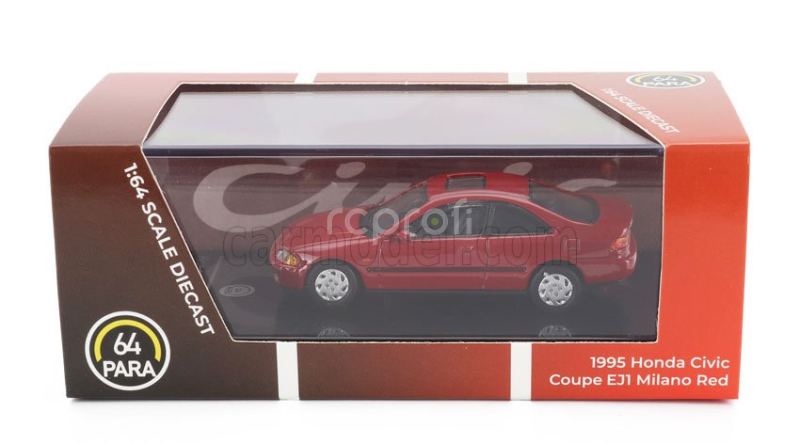 Paragon-models Honda Civic Coupe Ej1 1995 1:64 Red