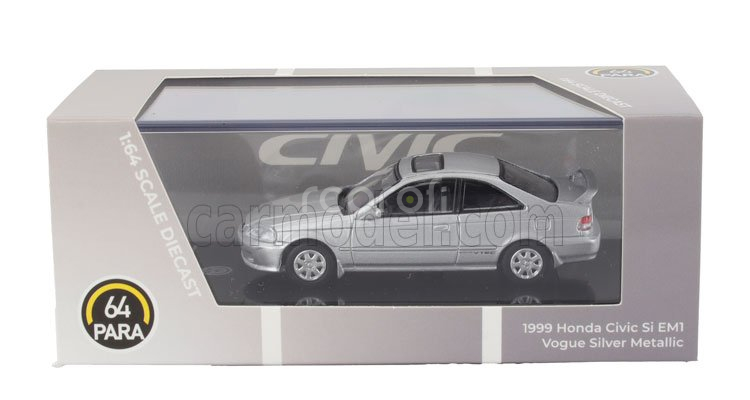 Paragon-models Honda Civic Si Em1 Lhd 1999 1:64 Silver
