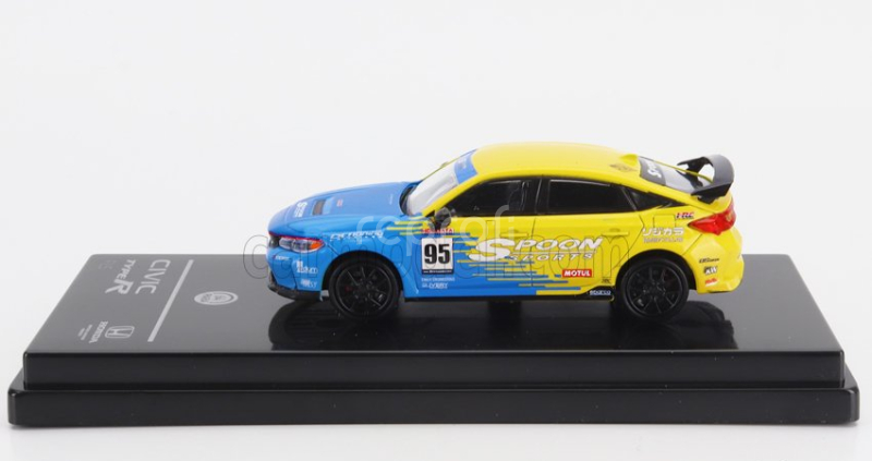 Paragon-models Honda Civic Type-r (fl5) N 95 Spoon Sport 2023 1:64 Modrá Žlutá