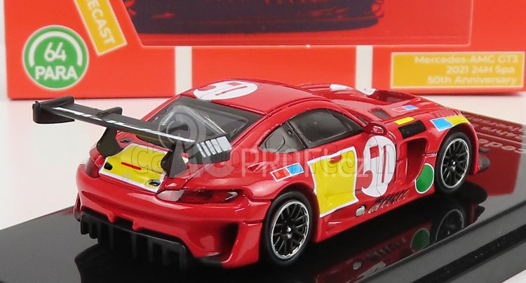 Paragon-models Mercedes benz Amg Gt3 Evo N 50 - 50th Anniversary Red Pig Livery 2022 1:64 Red