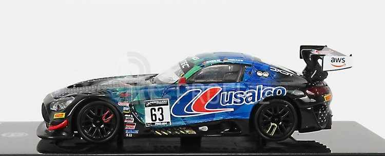 Paragon-models Mercedes benz Amg Gt3 Team Dxdt Racing N 63 Gt World Challenge America 2022 D.askew - D.muller 1:64 Modrá Černá