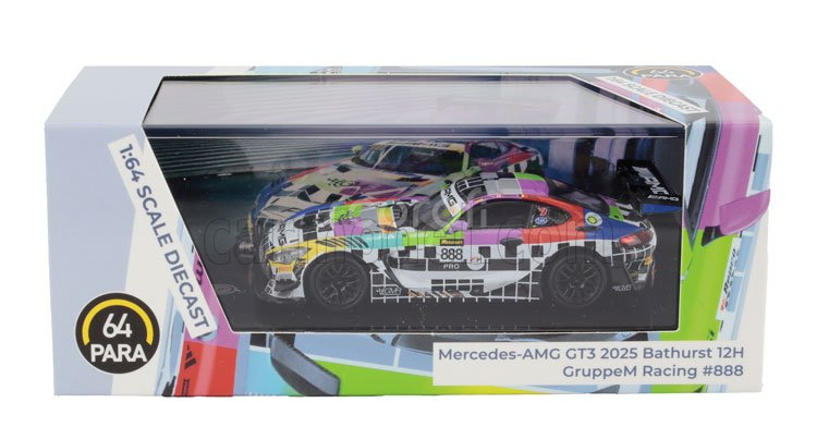 Paragon-models Mercedes benz Amg Gt3 Team Gruppem Racing N 888 12h Bathurst 2025 Maro Engel - Mikael Grenier - Maxime Martin 1:64 Různé