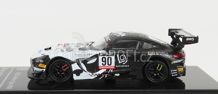 Paragon-models Mercedes benz Gt3 Amg Team Madpanda Motorsport N 90 24h Spa 2022 S.walkinshaw - O.tunjo - P.kujula - E.p.companc 1:64 Bílá Černá
