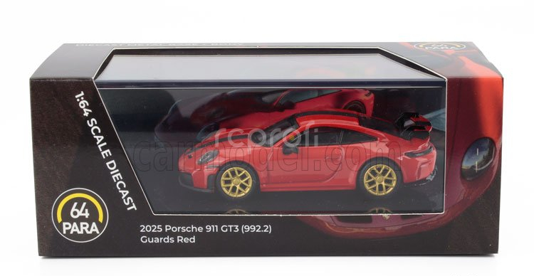 Paragon-models Porsche 911 992-2 Gt3 Coupe Lhd 2024 1:64 Strážci Červená
