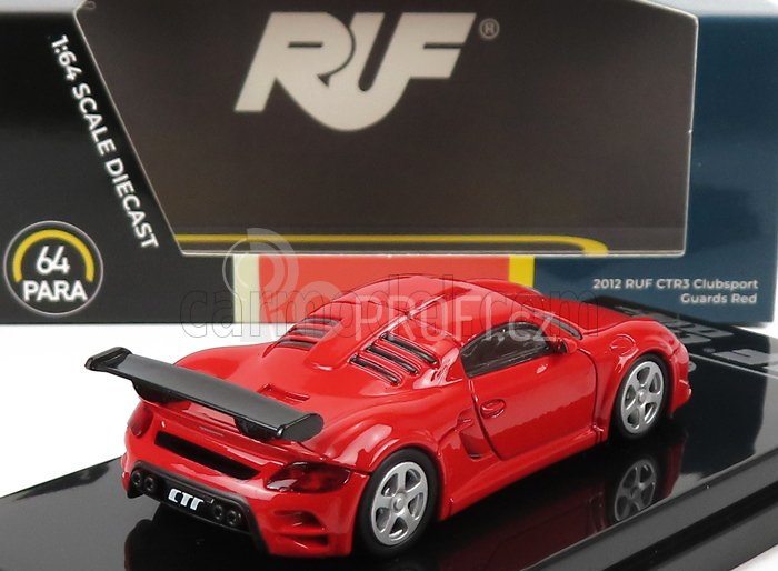 Paragon-models Porsche Ctr3 Ruf Clubsport (base 911) 2012 1:64 Red