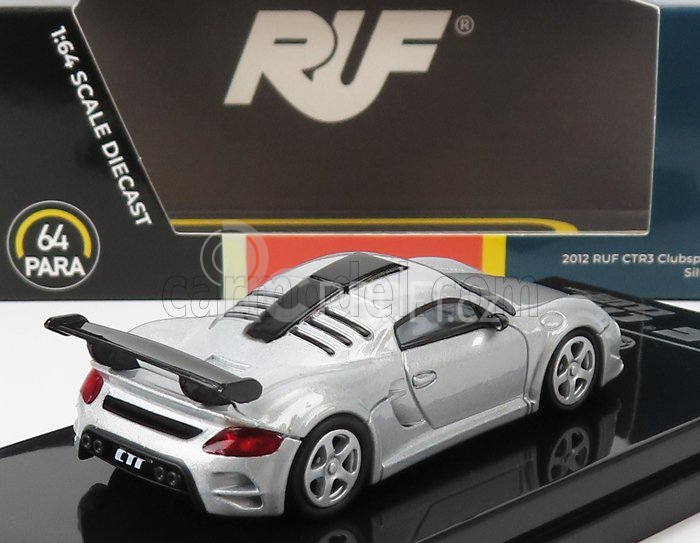 Paragon-models Porsche Ctr3 Ruf Clubsport (base 911) 2012 1:64 Silver