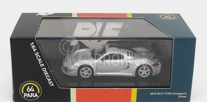 Paragon-models Porsche Ctr3 Ruf Clubsport (base 911) 2012 1:64 Silver