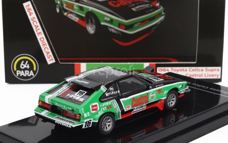 Paragon-models Toyota Celica Supra Xx Team Castrol N 16 Racing 1984 1:64 Zelená Černá