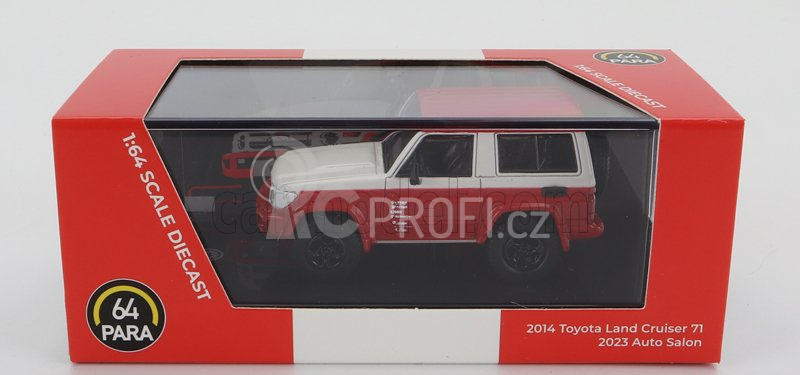 Paragon-models Toyota Land Cruiser 71 Swb Lhd 2014 1:64 Červená Bílá