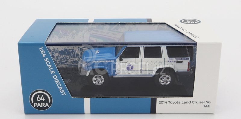Paragon-models Toyota Land Cruiser 76 Jaf Japan Automobile Federation 2017 1:64 Modrá Bílá