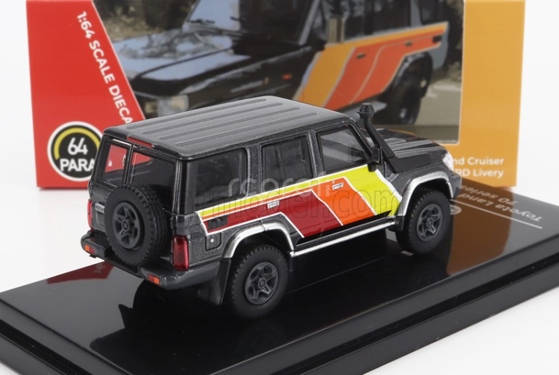 Paragon-models Toyota Land Cruiser Lc76 Trd Lhd 2014 1:64 Šedá Červená Oranžová Žlutá