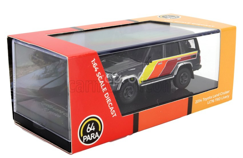 Paragon-models Toyota Land Cruiser Lc76 Trd Lhd 2014 1:64 Šedá Červená Oranžová Žlutá