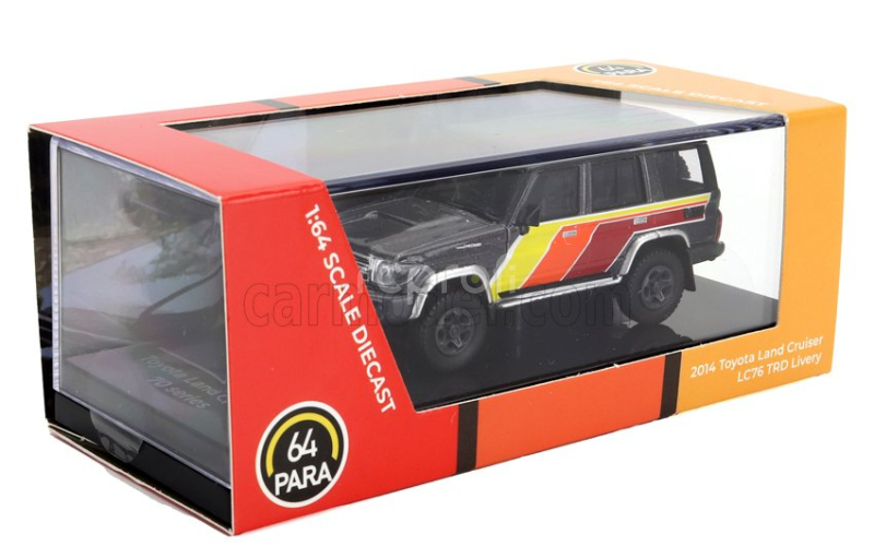Paragon-models Toyota Land Cruiser Lc76 Trd Rhd 2014 1:64 Šedá Červená Oranžová Žlutá