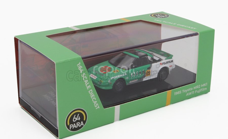 Paragon-models Toyota Mr2 Mki N 09 Aw11 Fujifilm Lhd 1995 1:64 Zelená Bílá