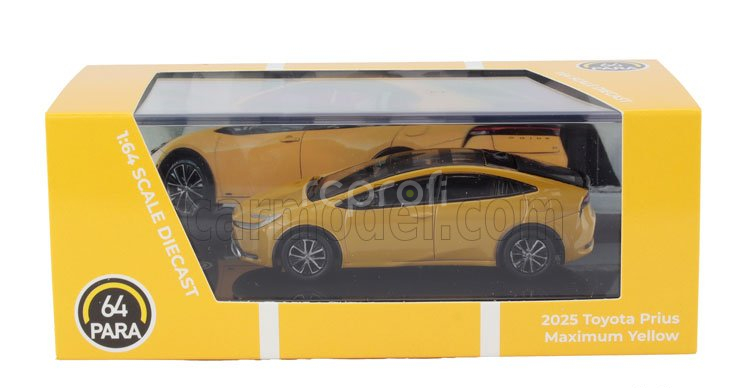 Paragon-models Toyota Prius Lhd 2025 1:64 Žlutá