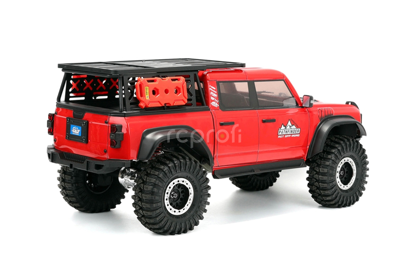RC auto PATHFINDER 1/10 sada 2,4GHz, červená