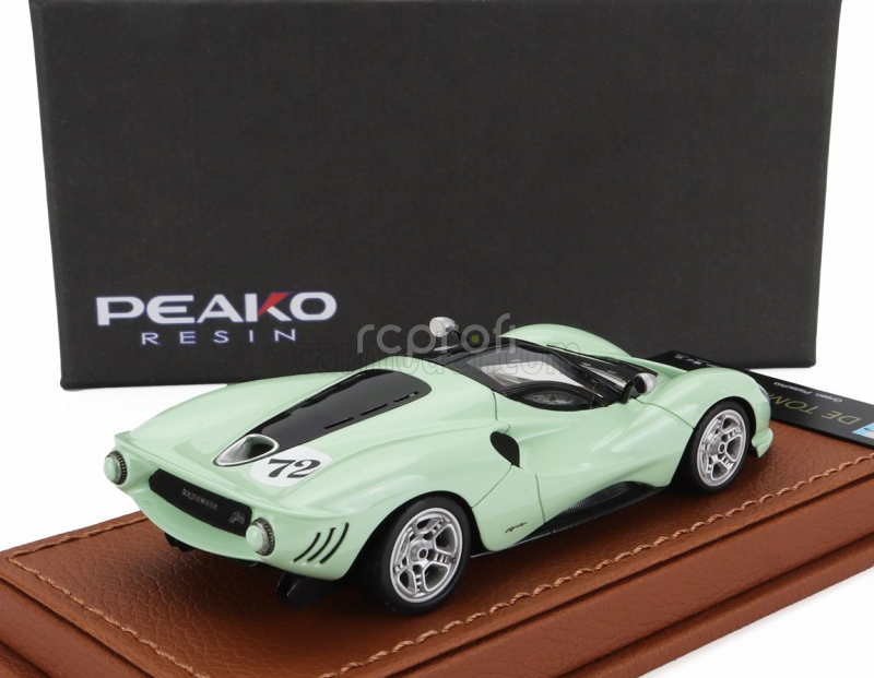 Peako De tomaso P72 N 72 Racing 2020 1:43 Velmi Světle Zelená