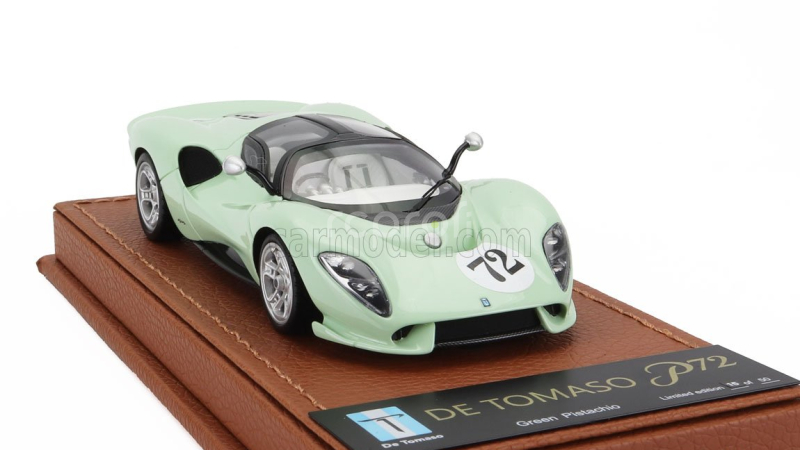 Peako De tomaso P72 N 72 Racing 2020 1:43 Velmi Světle Zelená