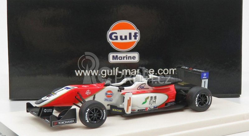 Peako Mercedes benz F3  Team Gulf Prema Power N 1 Macau Gp Champion Season 2015 F.rosenqvist 1:43 Bílá Červená Černá