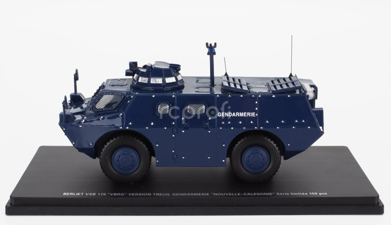 Perfex Berliet Vxb 170 Vbrg Anfibio Blindato Gendarmerie Nouvelle Caledonie Police 1974 1:43 Blue