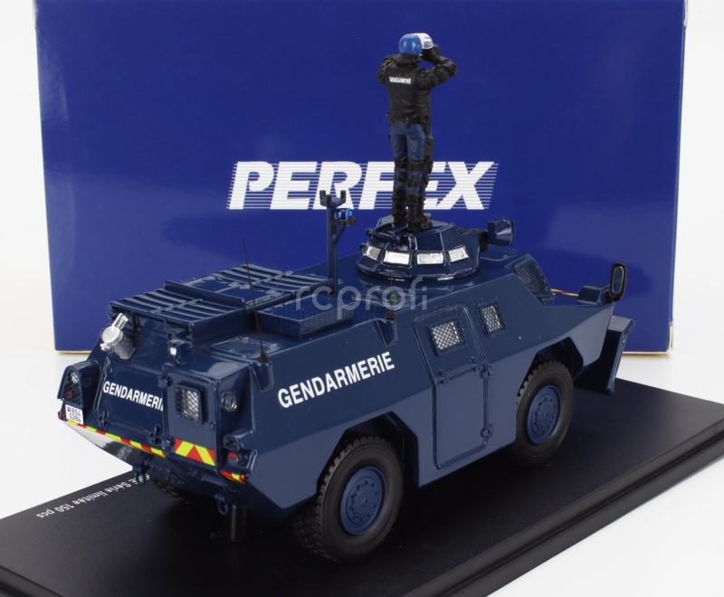 Perfex Berliet Vxb 170 Vbrg Anfibio Blindato Gendarmerie Saint Soline With Figure Police Gendarmes 1974 1:43 Blue