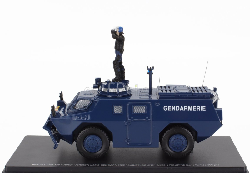 Perfex Berliet Vxb 170 Vbrg Anfibio Blindato Gendarmerie Saint Soline With Figure Police Gendarmes 1974 1:43 Blue
