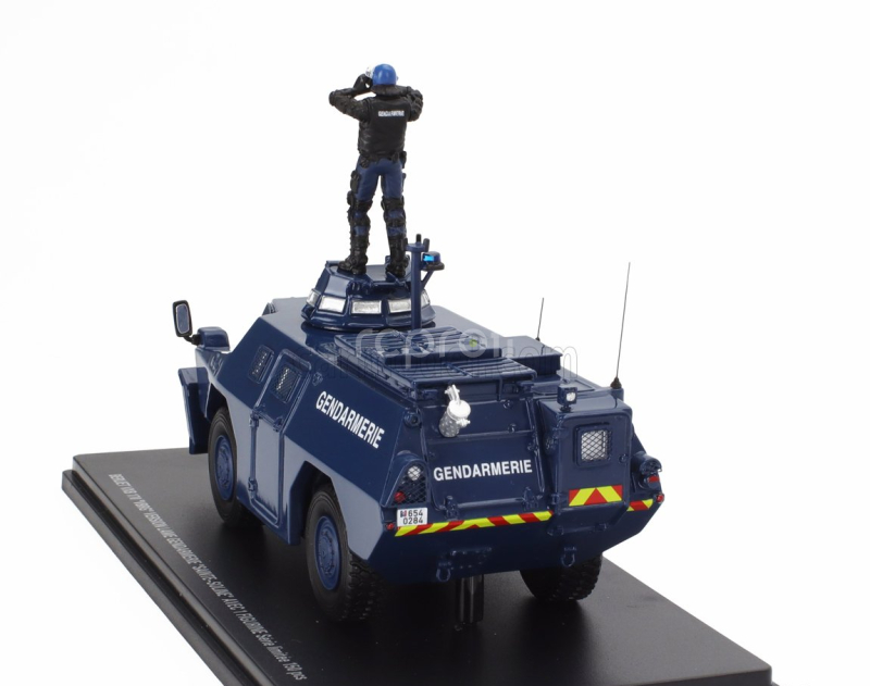 Perfex Berliet Vxb 170 Vbrg Anfibio Blindato Gendarmerie Saint Soline With Figure Police Gendarmes 1974 1:43 Blue