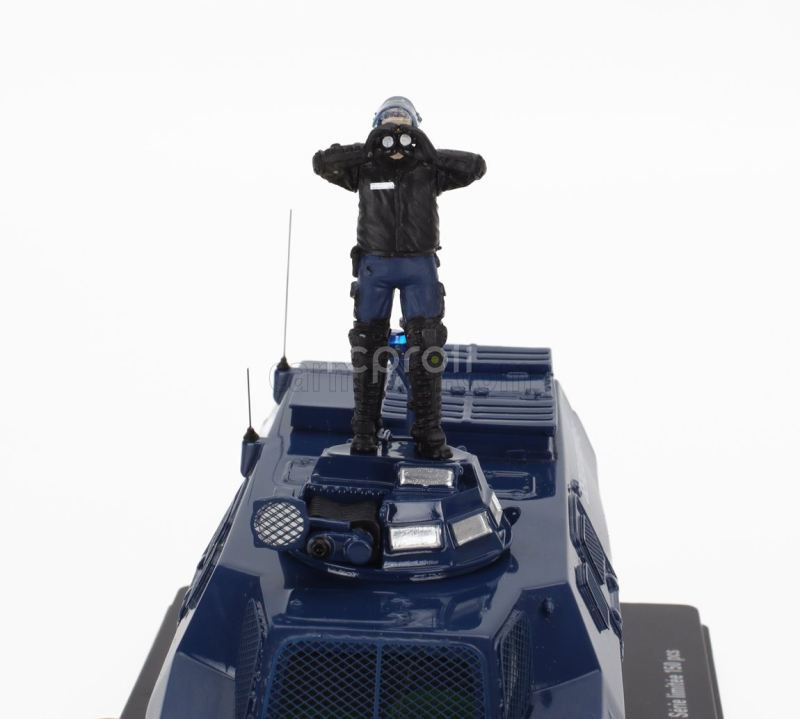 Perfex Berliet Vxb 170 Vbrg Anfibio Blindato Gendarmerie Saint Soline With Figure Police Gendarmes 1974 1:43 Blue