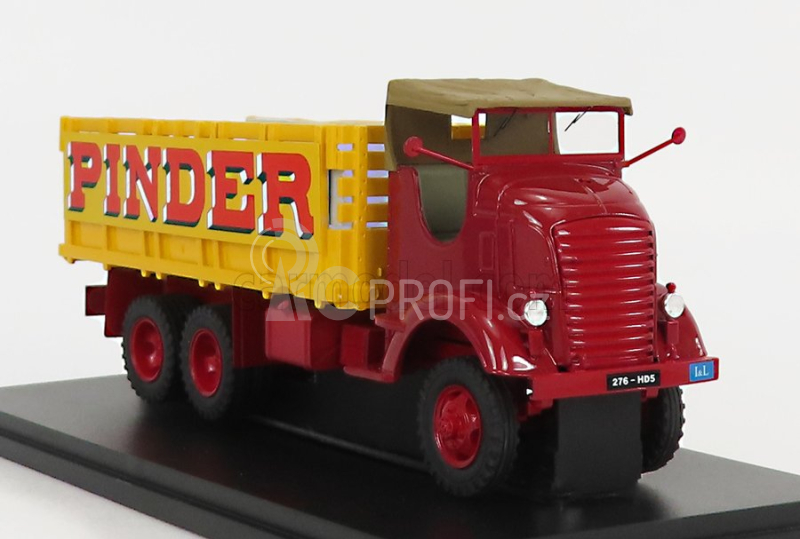 Perfex GMC 353 Afkwx Truck Circus Pinder 3-assi 1944 1:43 Červená Žlutá