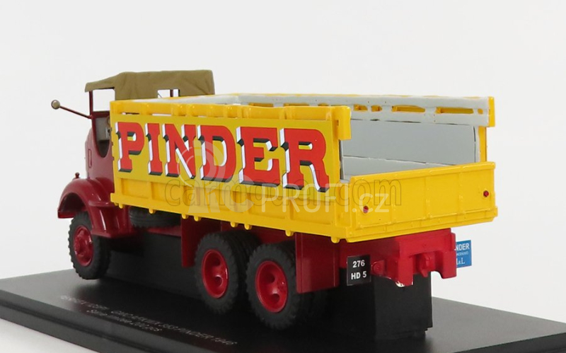 Perfex GMC 353 Afkwx Truck Circus Pinder 3-assi 1944 1:43 Červená Žlutá