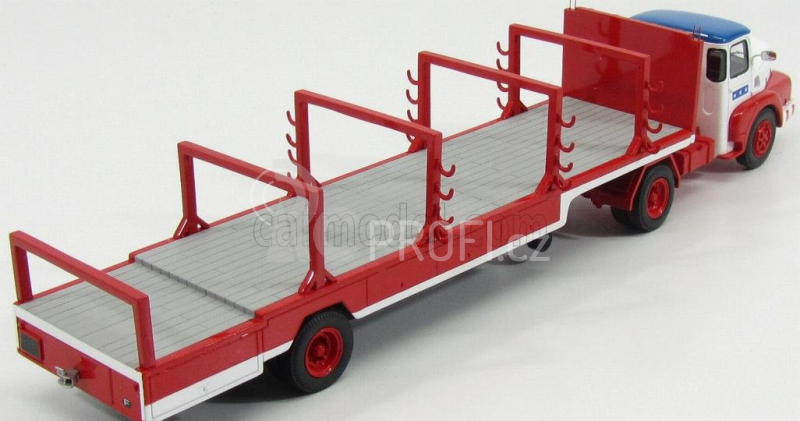 Perfex Unic Izoard Truck Semi-remorque 1958 - Sabine Rancy Cirque - Circus 1:43 Bílá Červená Modrá