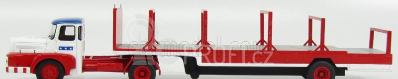 Perfex Unic Izoard Truck Semi-remorque 1958 - Sabine Rancy Cirque - Circus 1:43 Bílá Červená Modrá