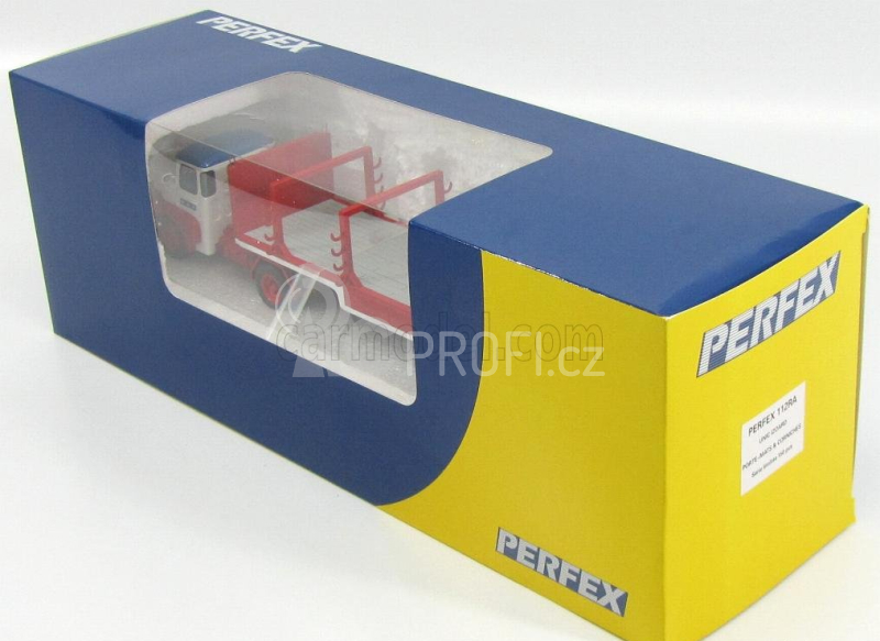 Perfex Unic Izoard Truck Semi-remorque 1958 - Sabine Rancy Cirque - Circus 1:43 Bílá Červená Modrá