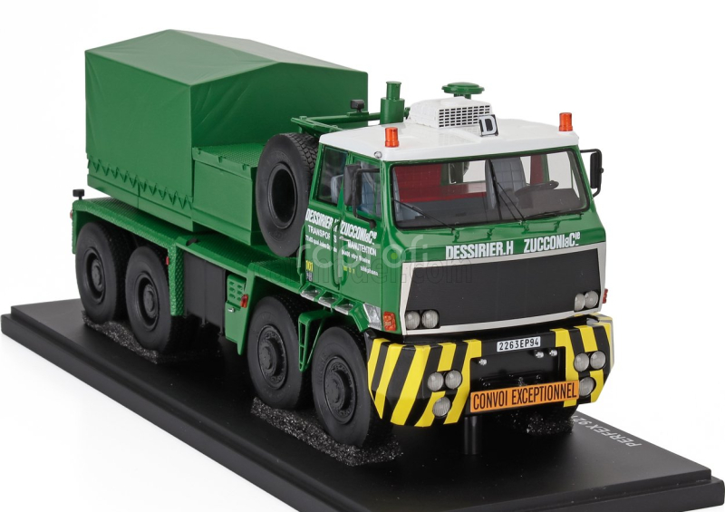Perfex Willeme Tg250 Truck Dessirier & Zucconi Transport 4-assi 1962 1:43 Zelená